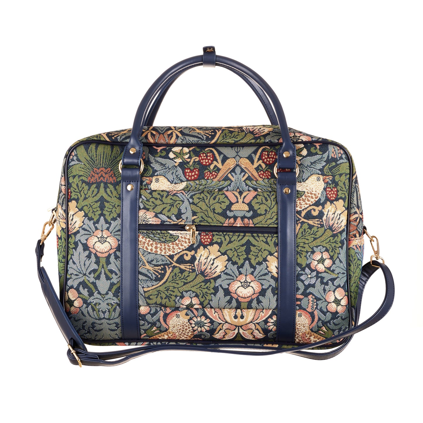 Strawberry Thief Blue - Cabin Bag-1