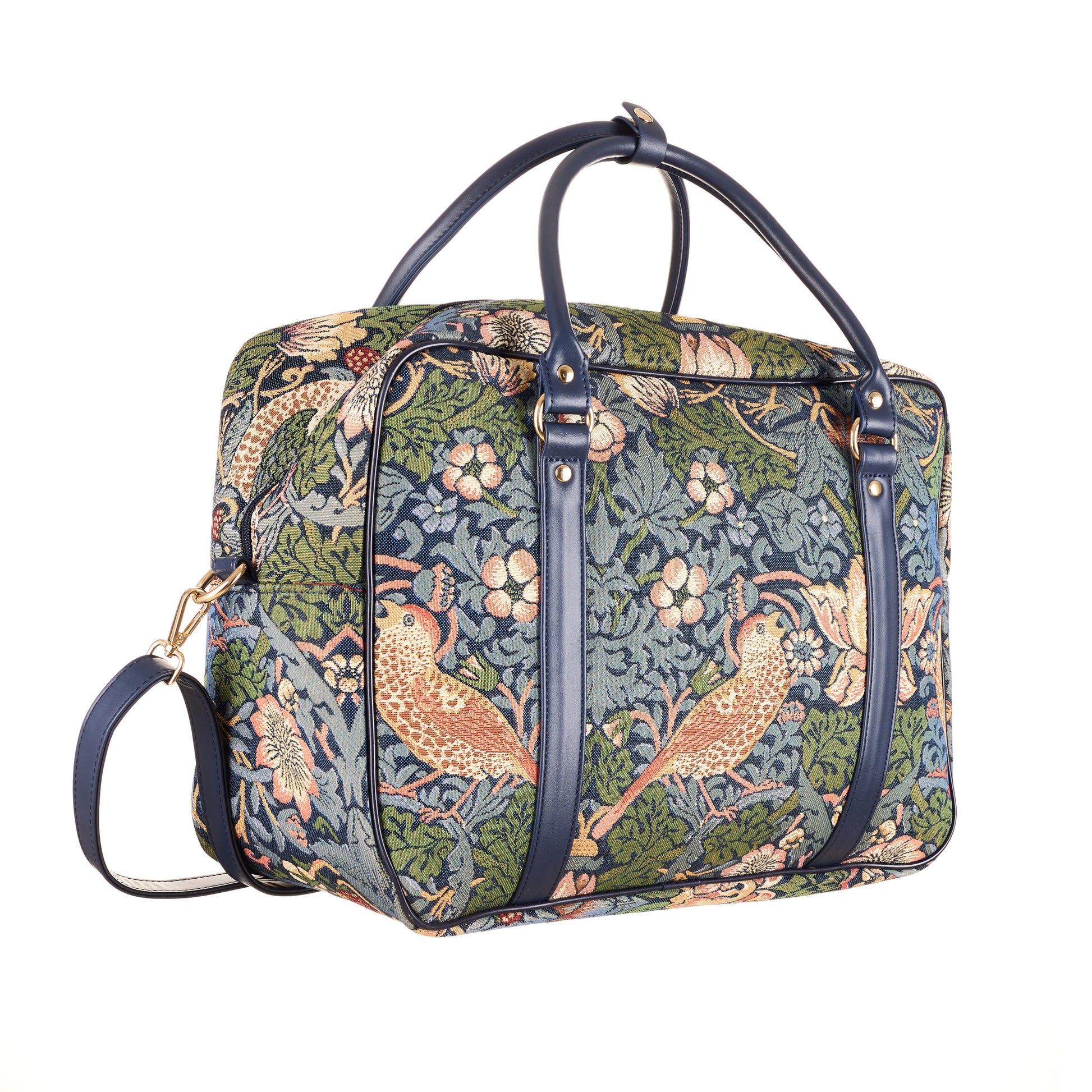 Strawberry Thief Blue - Cabin Bag-2