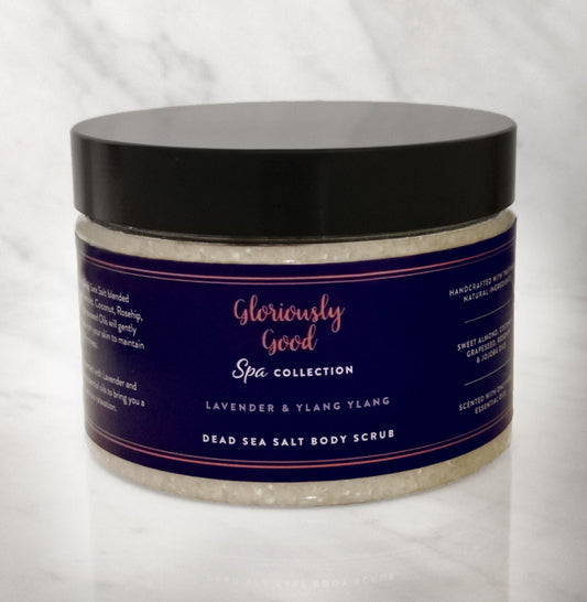 Lavender & Ylang Ylang Dead Sea Salt Natural Body Scrub-0