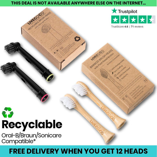 LiveCoco™ Recyclable Toothbrush Heads (2024)-0