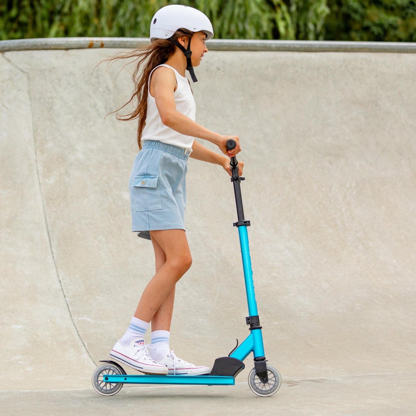 Turquoise - Deluxe 2 Wheel Scooter-4