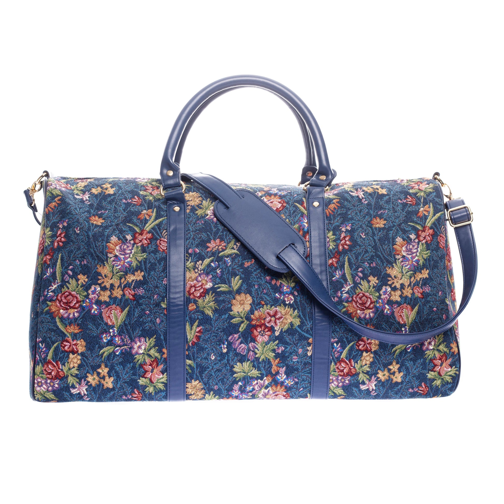 V&A Licensed Flower Meadow Blue - Big Holdall-3