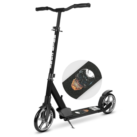 Black - Big 2 Wheel Scooter-0