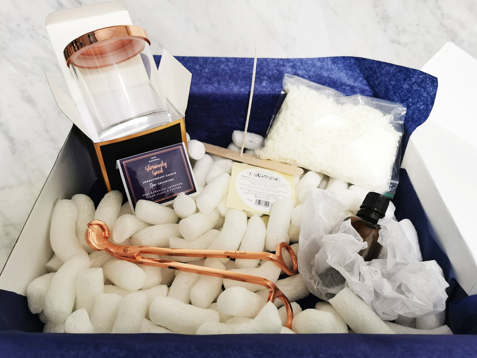 Aromatherapy Candle Making Kit | Rose Geranium, Lavender, Ylang Ylang & Vetiver-0