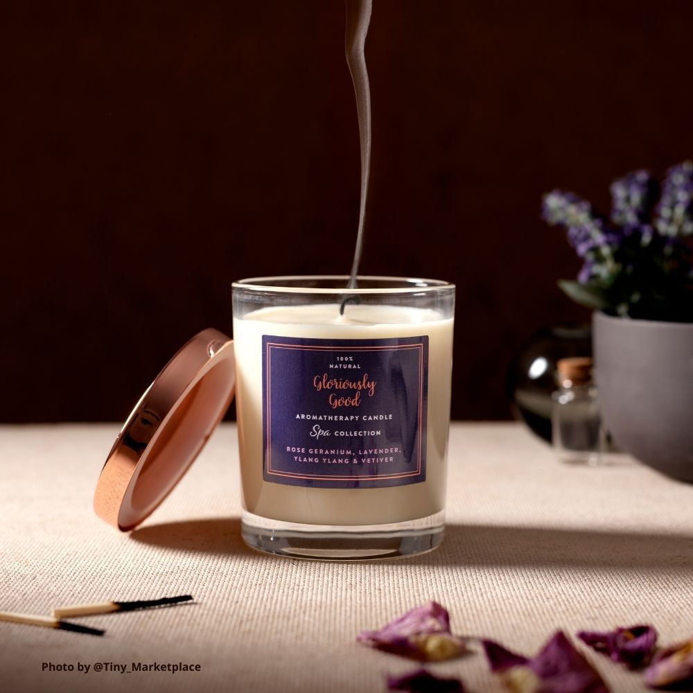 Aromatherapy Candle Making Kit | Rose Geranium, Lavender, Ylang Ylang & Vetiver-5