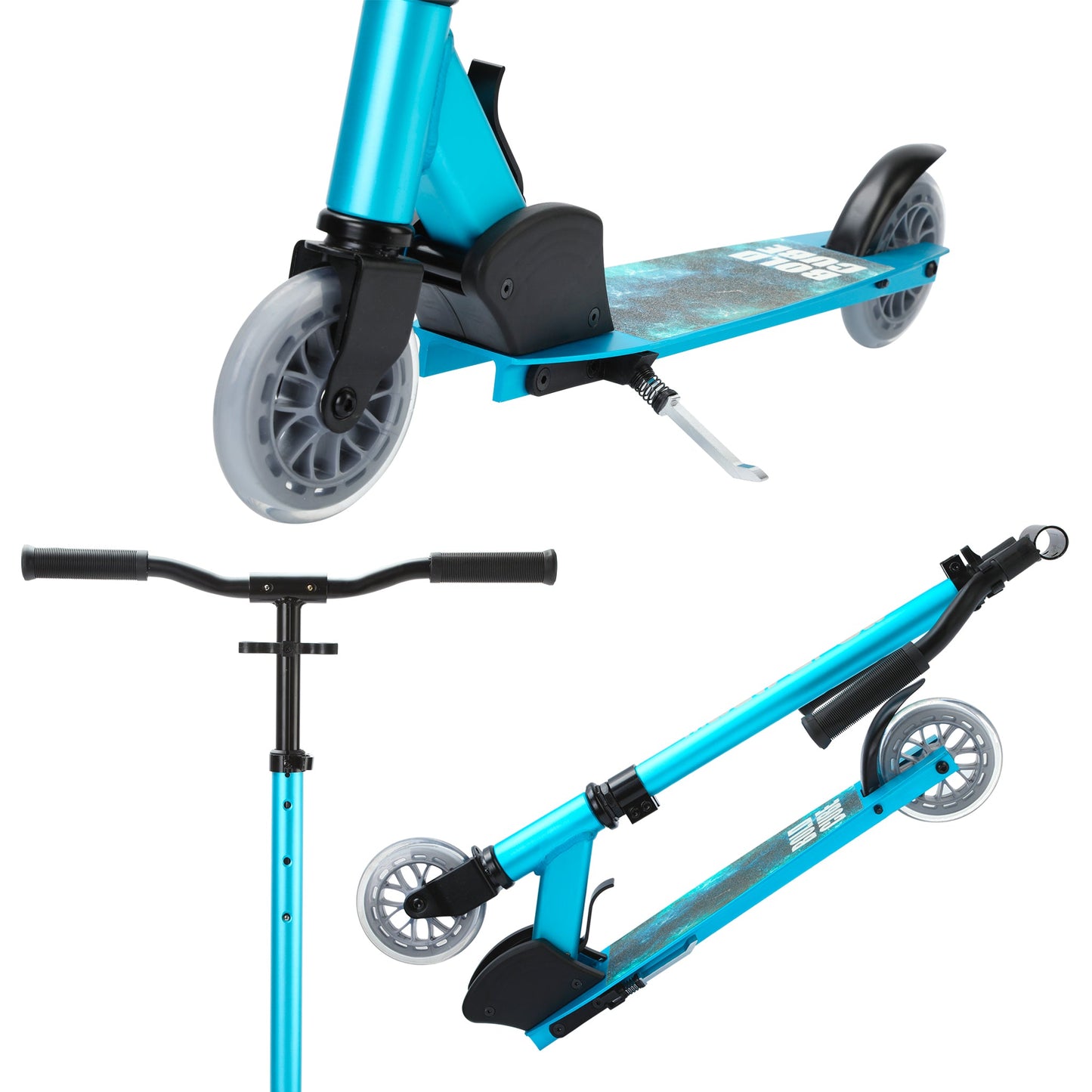 Turquoise - Deluxe 2 Wheel Scooter-2