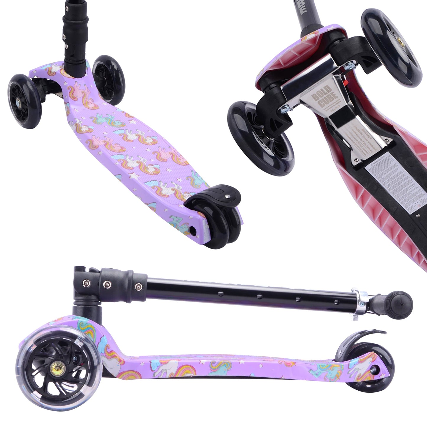 Unicorn Land - Big 3 Wheel Scooter-1