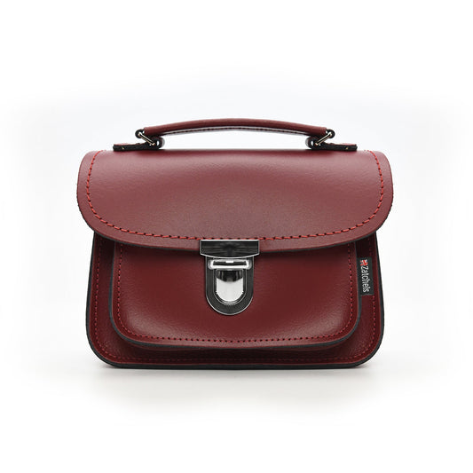 Luna Handmade Leather Bag - Oxblood Red-0