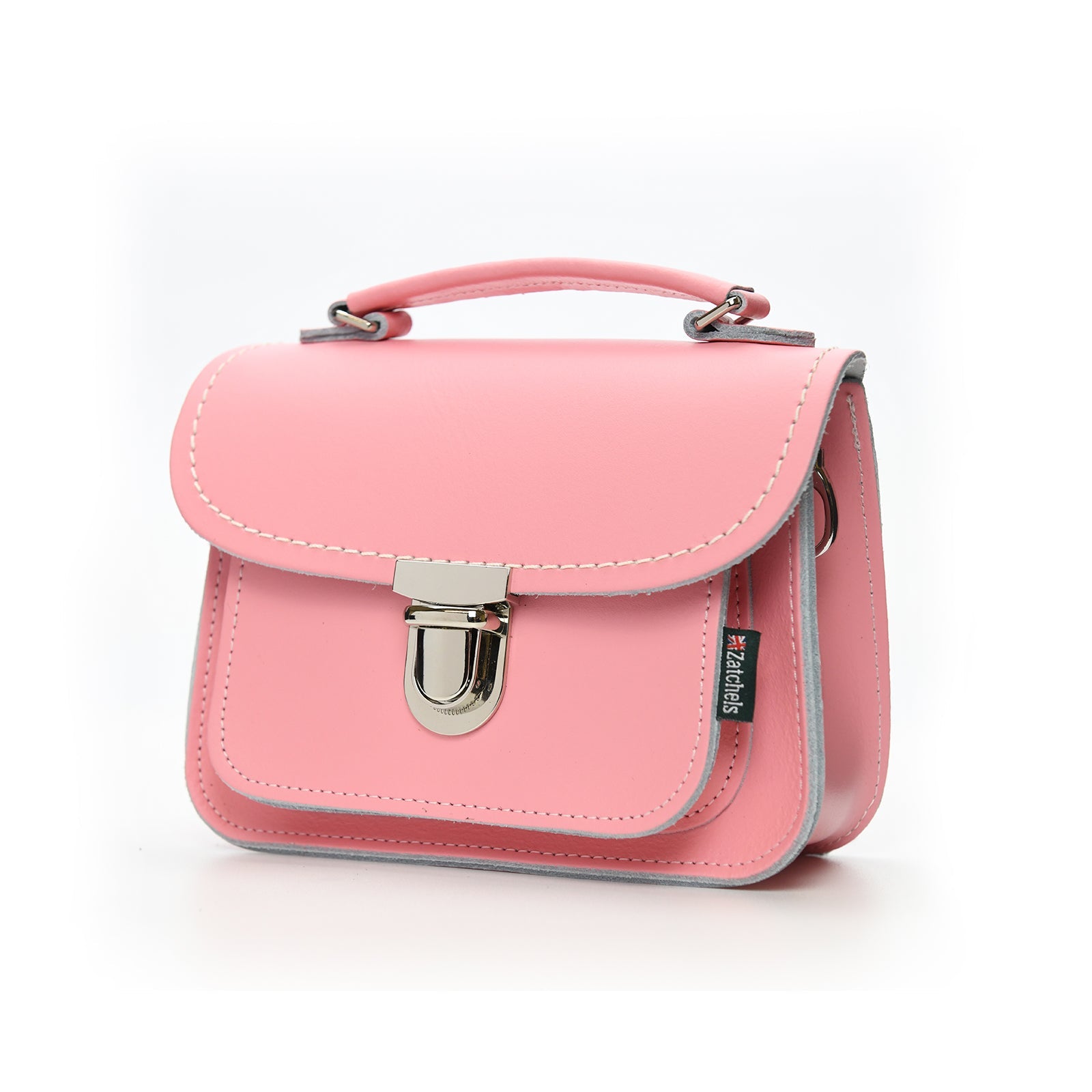 Luna Handmade Leather Bag - Pink-1