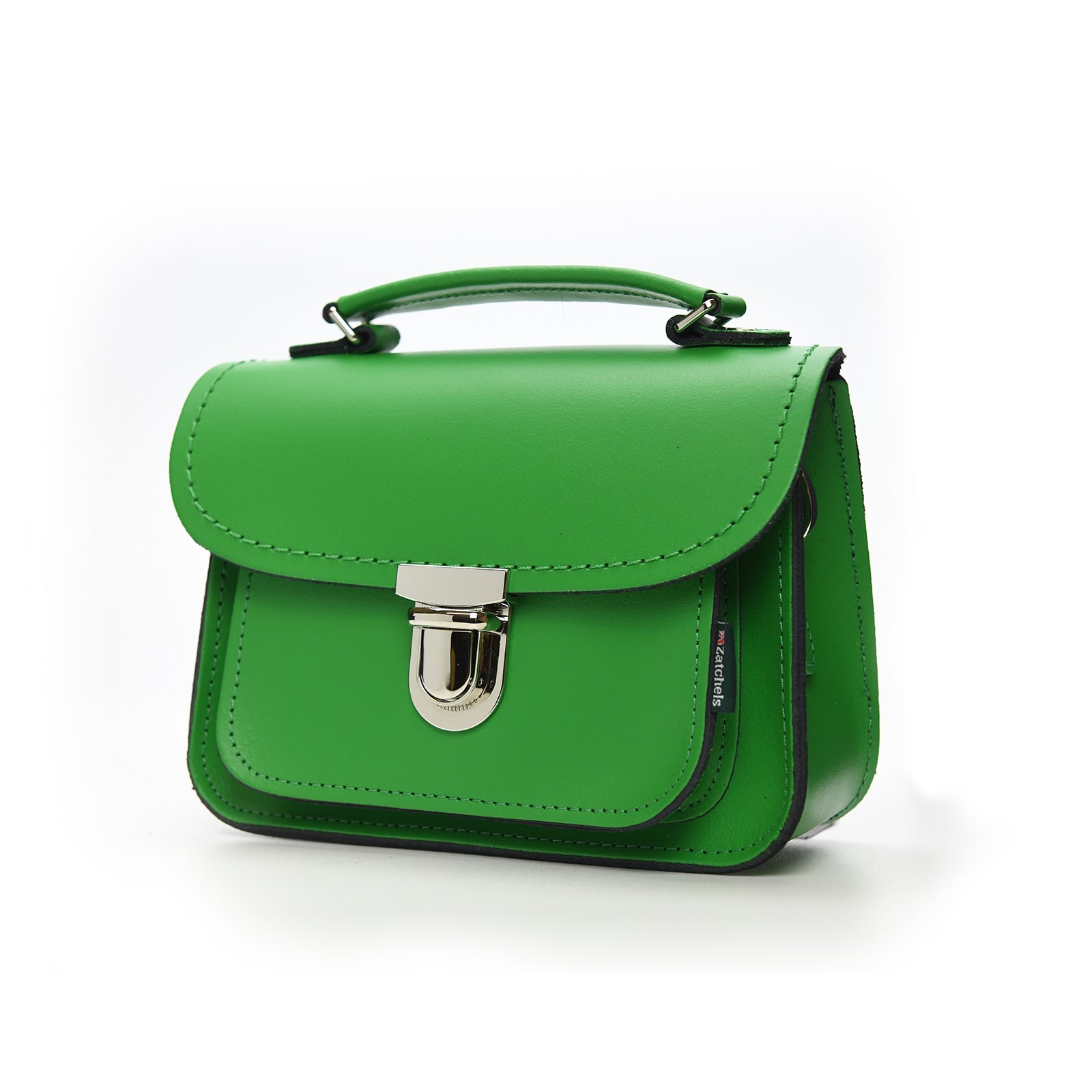 Luna Handmade Leather Bag - Green-1