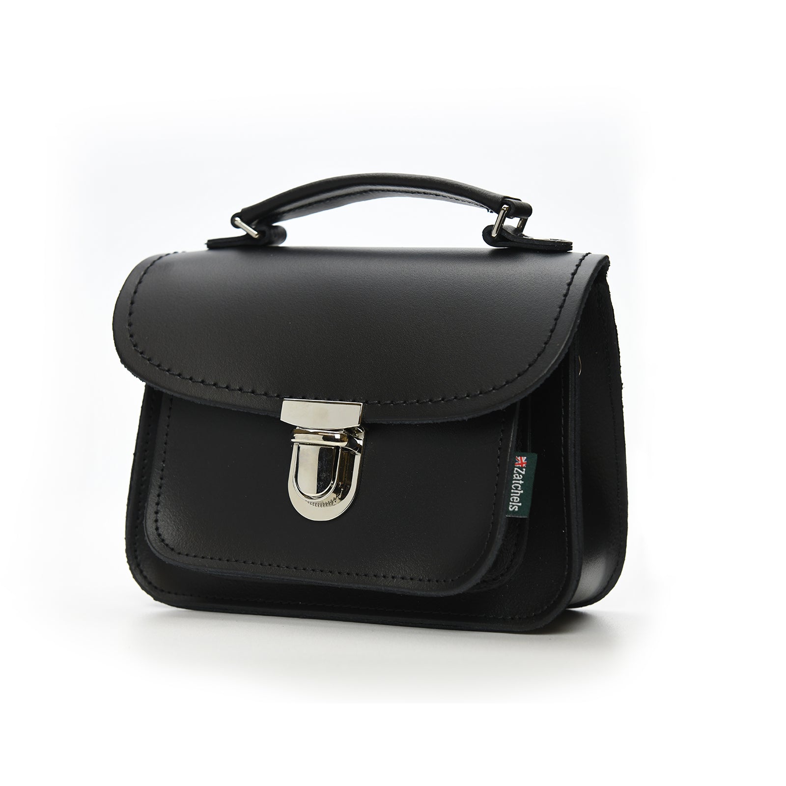 Luna Handmade Leather Bag - Black-1