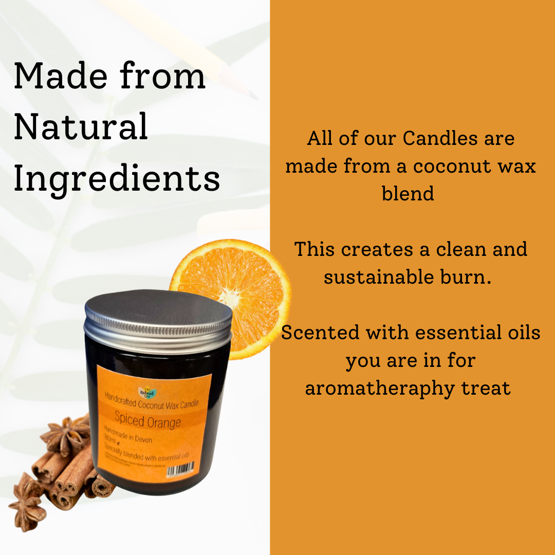Spiced Orange hand poured coconut wax candle - 2 size options-4