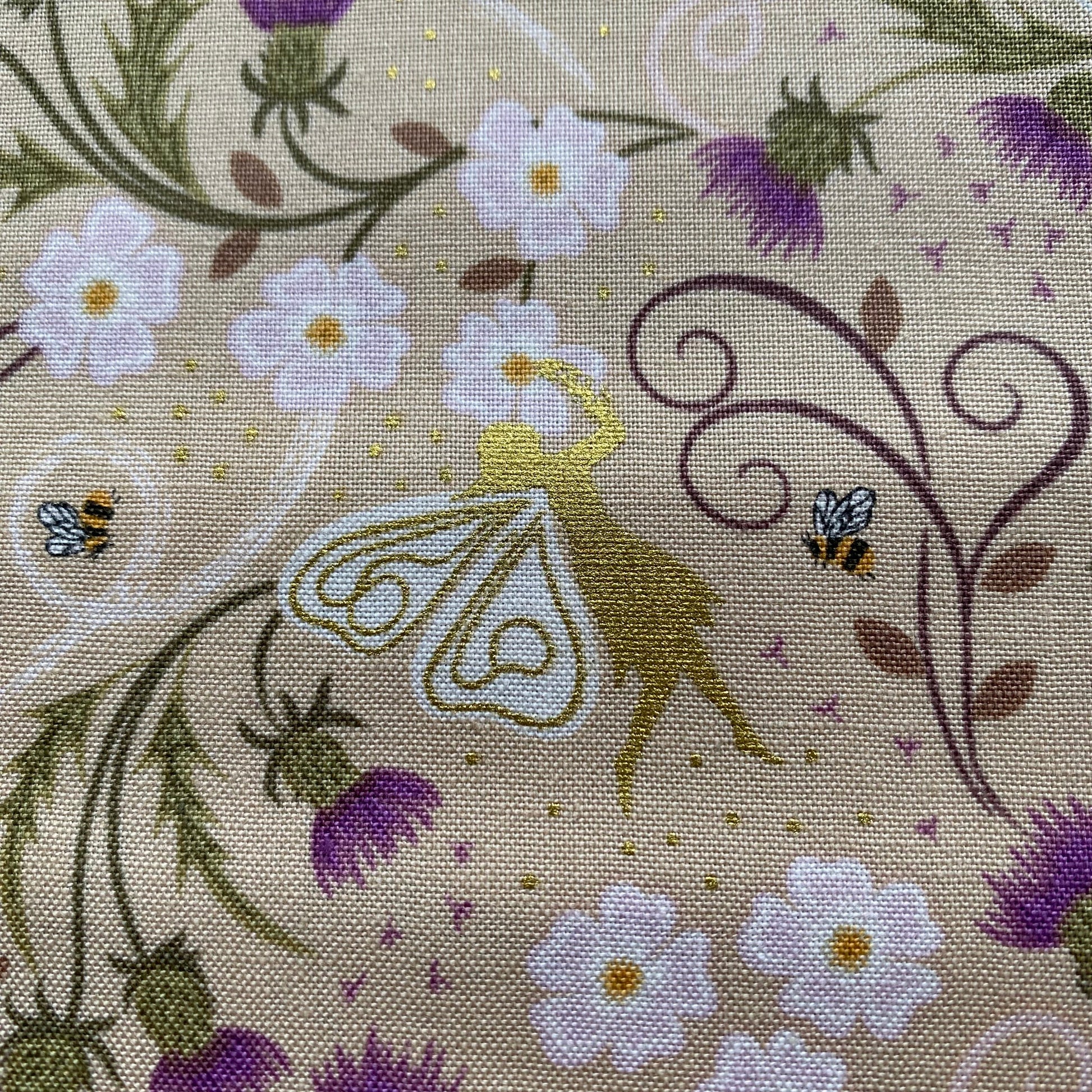 Fairy Garden fabric- Celtic Faeries-1