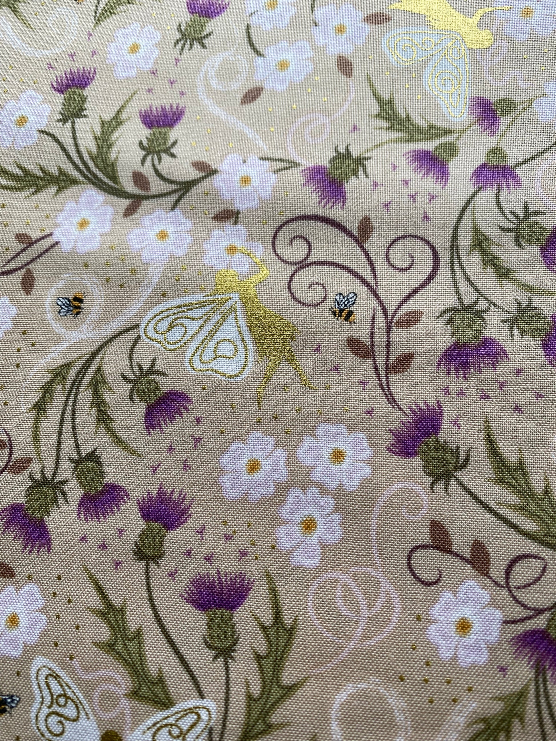 Fairy Garden fabric- Celtic Faeries-5