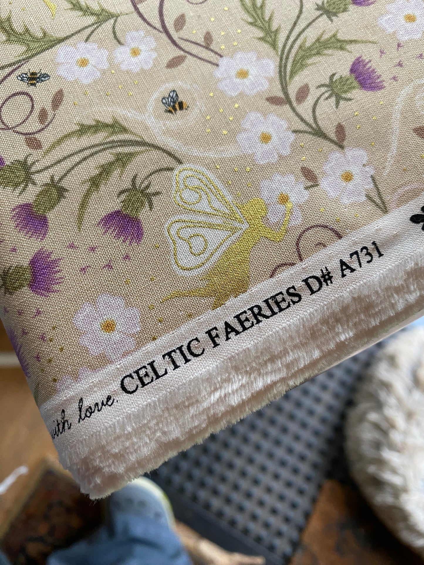 Fairy Garden fabric- Celtic Faeries-2