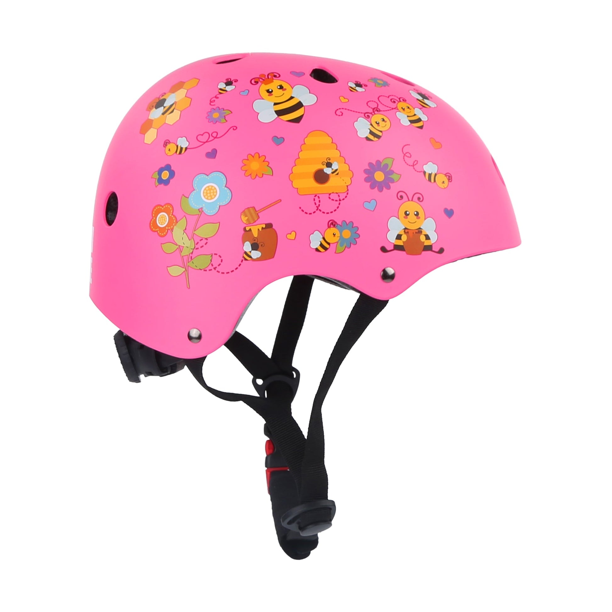 Bee Garden Pink - Kids Helmet-0