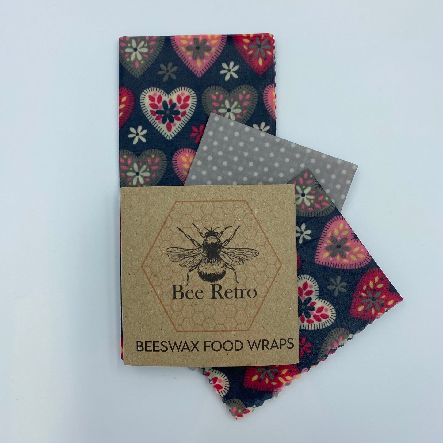 Valentines Hearts Eco Friendly Beeswax Food Wrap-1