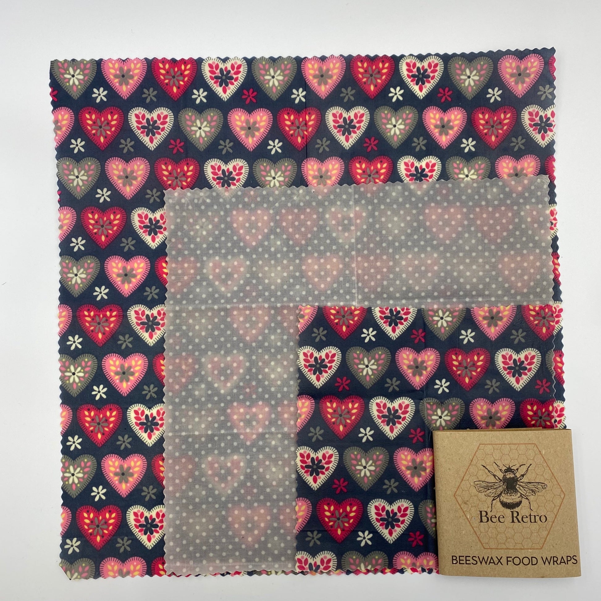 Valentines Hearts Eco Friendly Beeswax Food Wrap-0