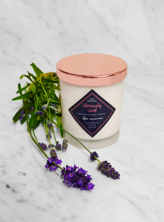 Lavender & Ylang Ylang Aromatherapy Naturally Scented Candle-0