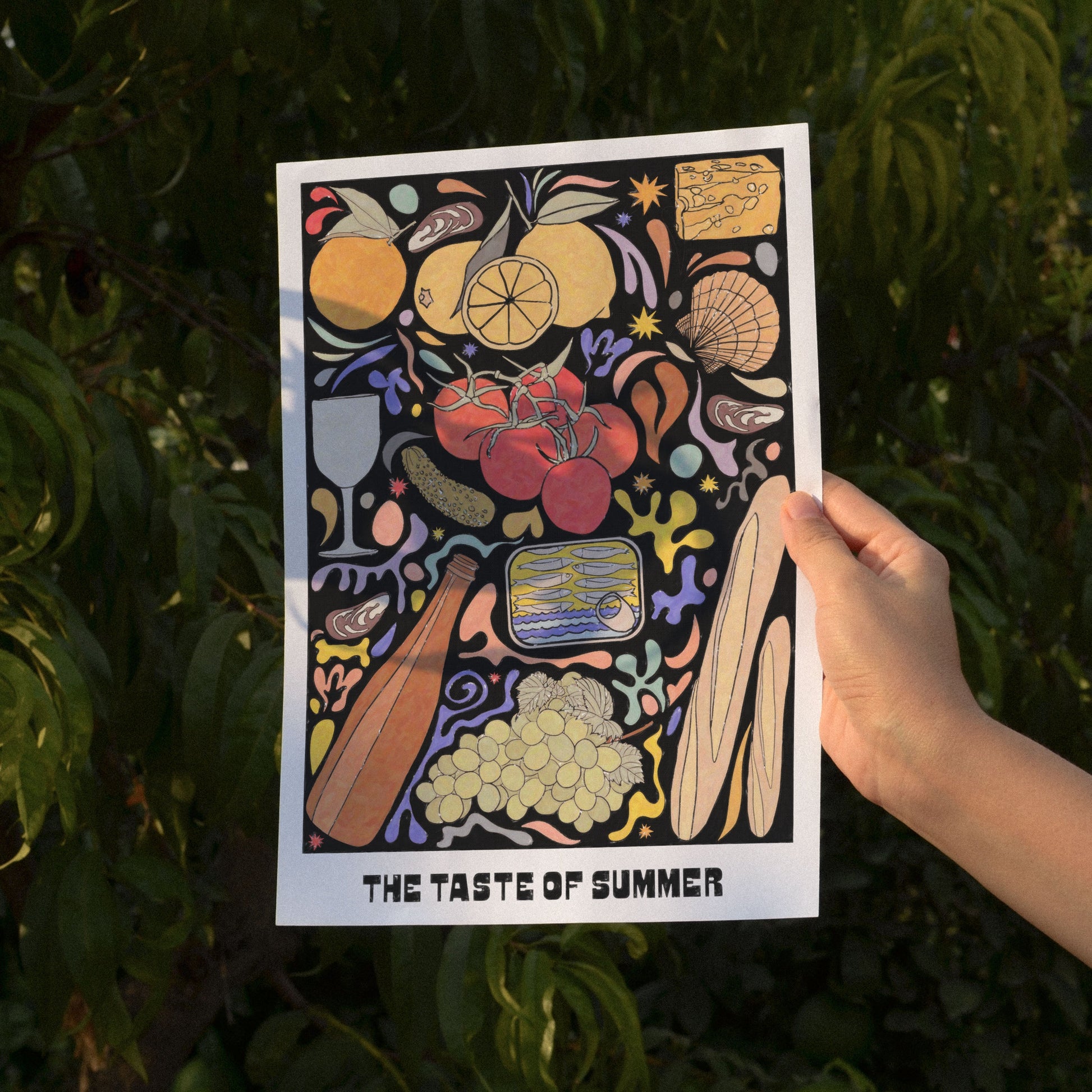 The Taste of Summer - Mediterranean Summer Feast Art Print-3