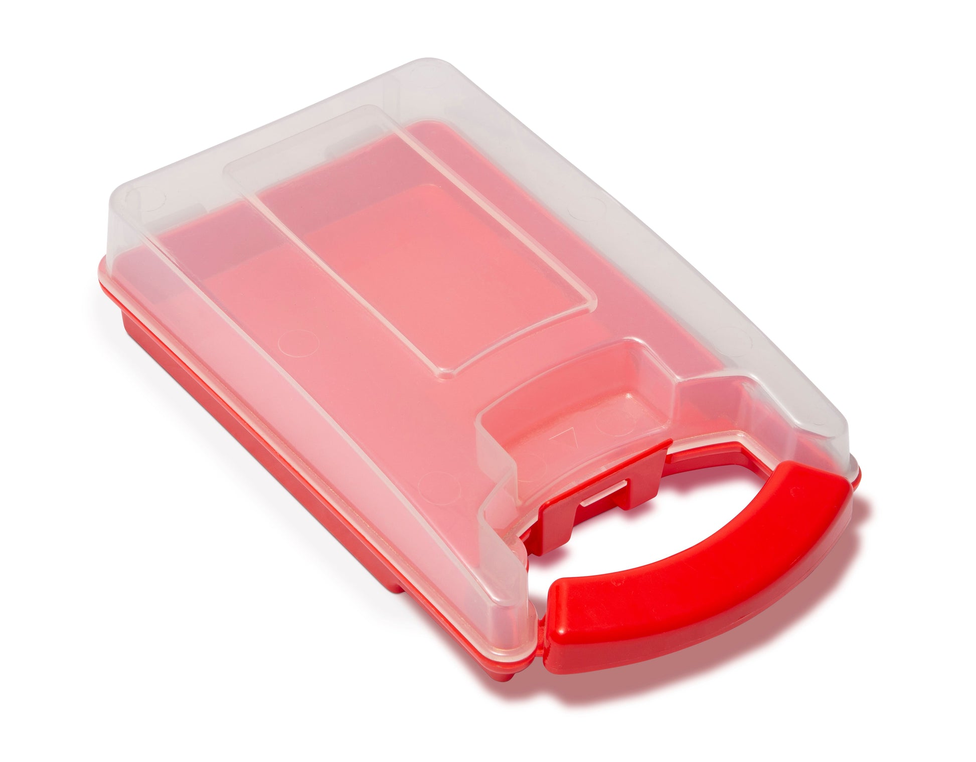 Red Plastic Storage Case (125x155x50 mm internal)-1