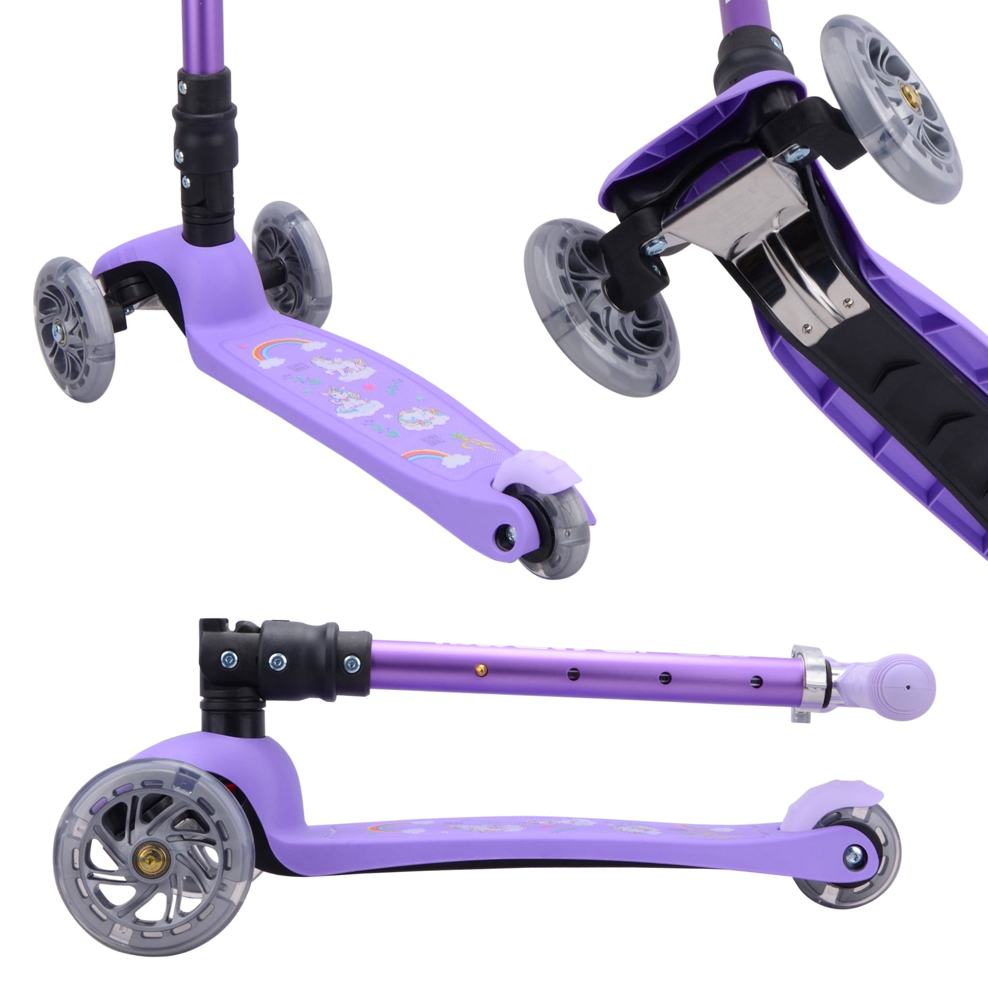 Unicorn - Teeny Fold 3 Wheel Scooter-1