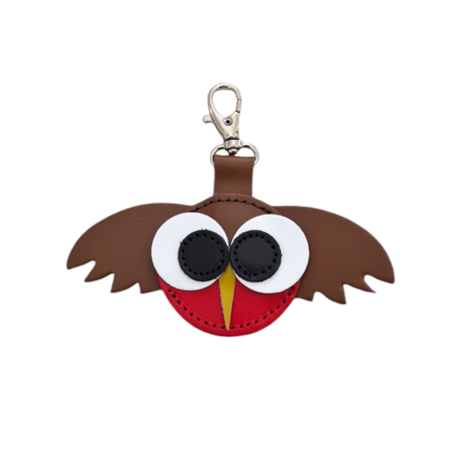 Robin Handmade Leather Bag Charm-0