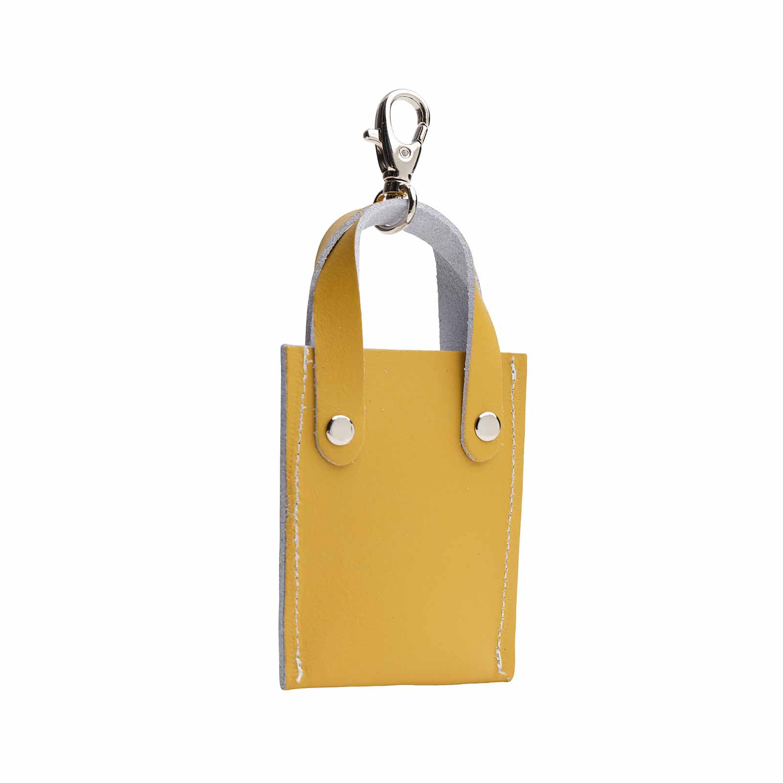 Mini tote bag charm - Ochre Yellow-1