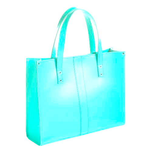 Handmade Leather Shopper - Limpet - Shell Blue-1