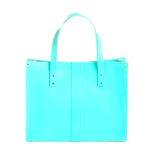 Handmade Leather Shopper - Limpet - Shell Blue-0