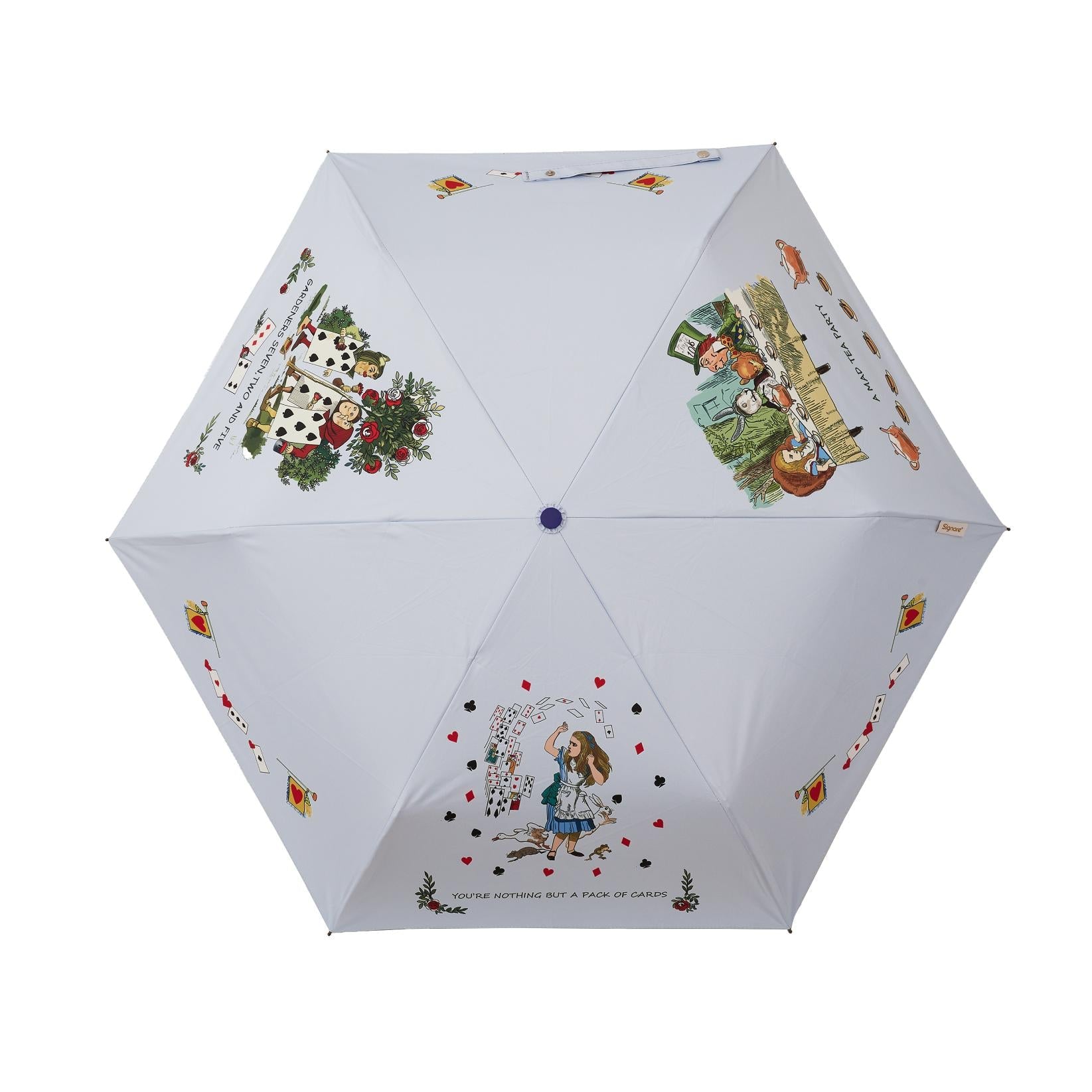 Alice in Wonderland Tea Party - Automatic Folding Umbrella-2