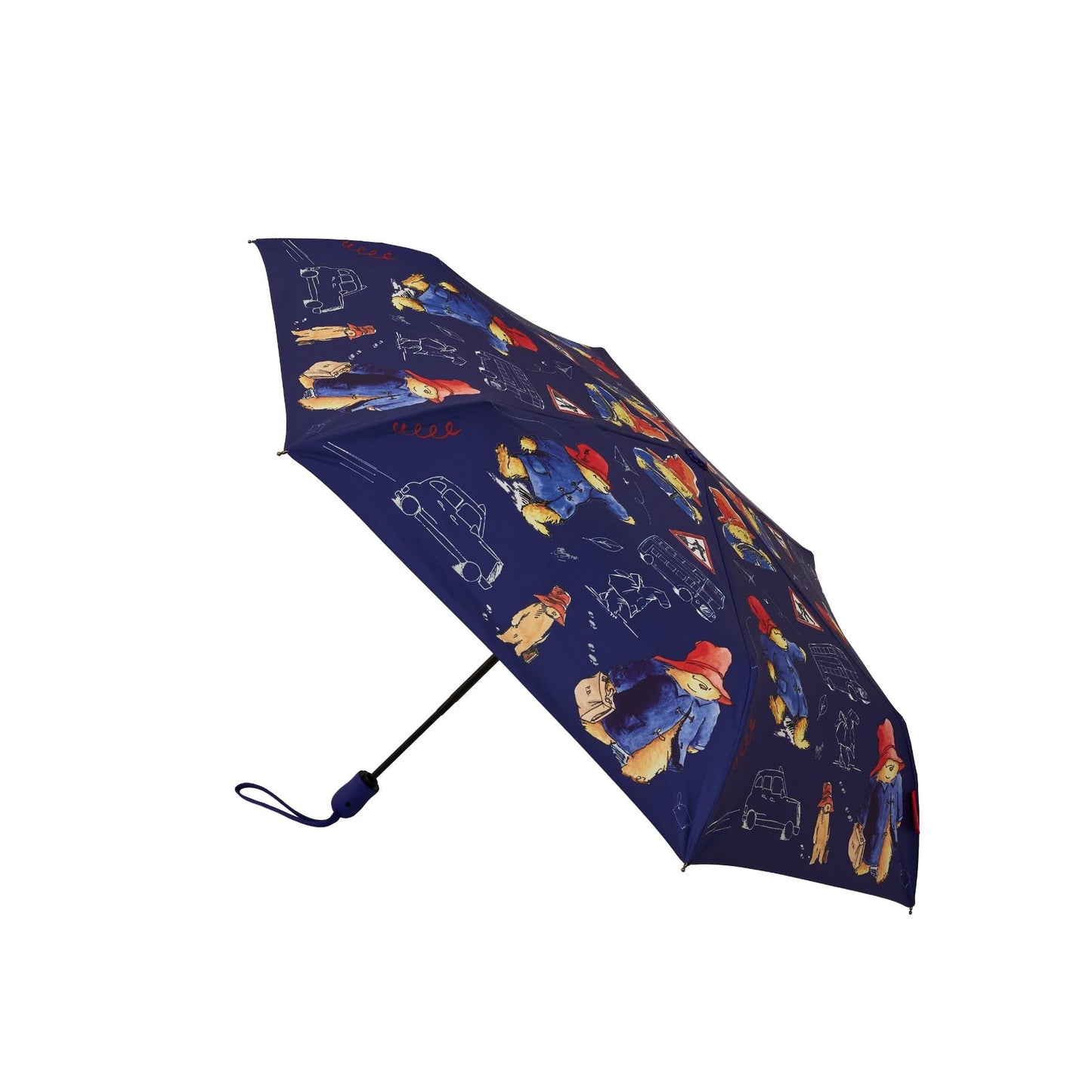 Paddington Bear Blue™ - Automatic Folding Umbrella-0