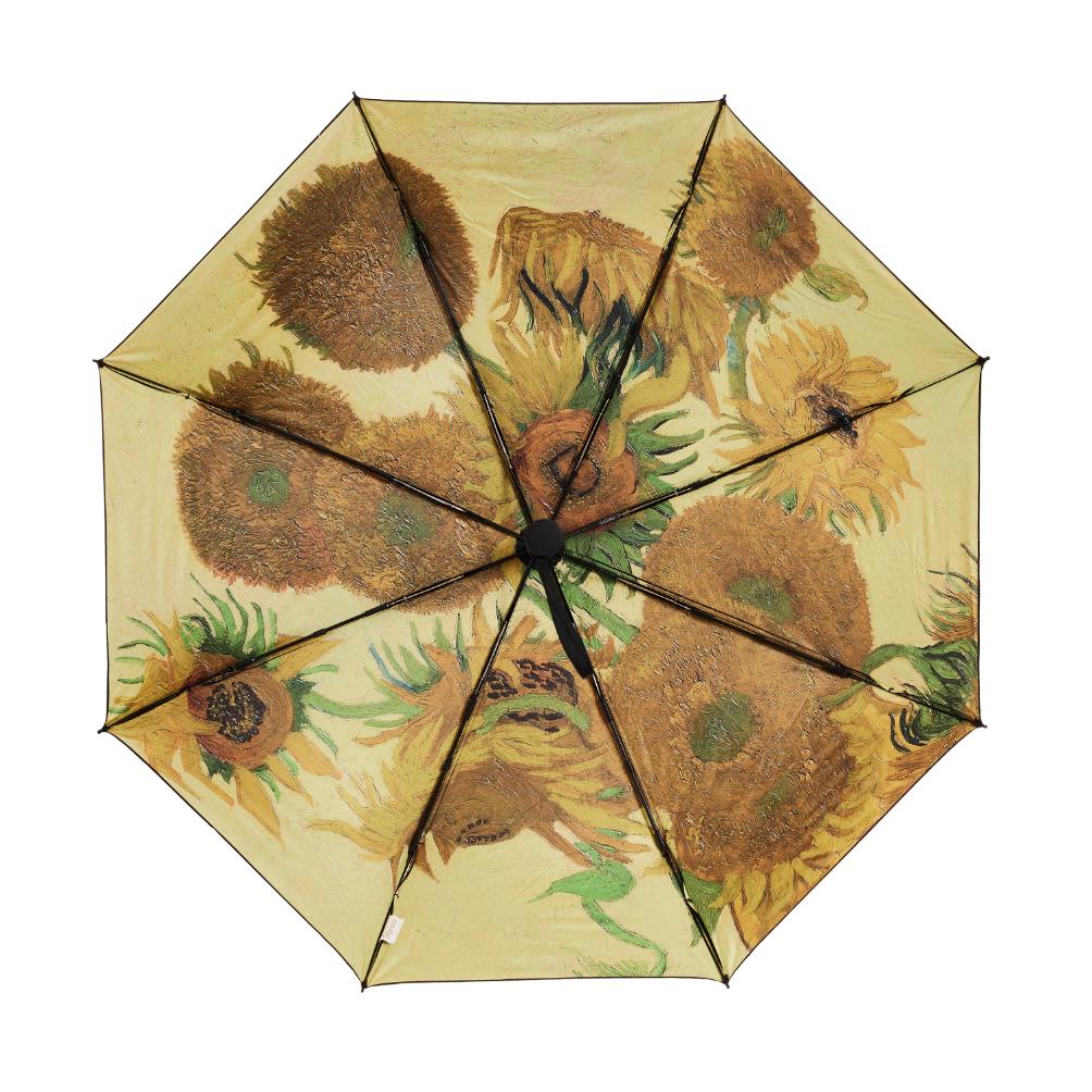 Van Gogh Sunflower - Automatic Reverse Umbrella-3