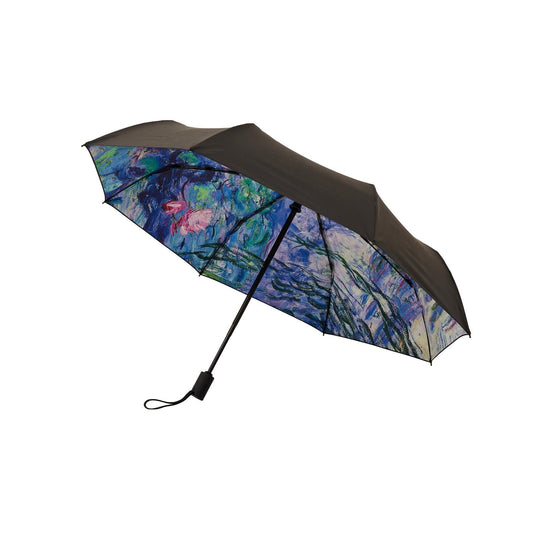 Claude Monet Waterlily - Automatic Reverse Umbrella-0