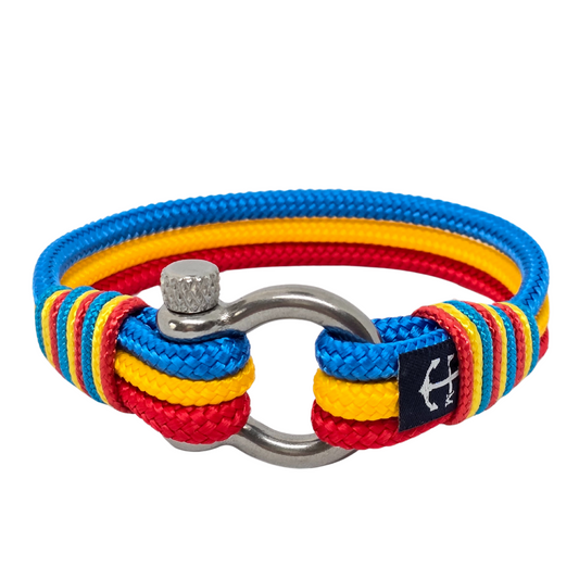 Romanian Flag Nautical Bracelet-0