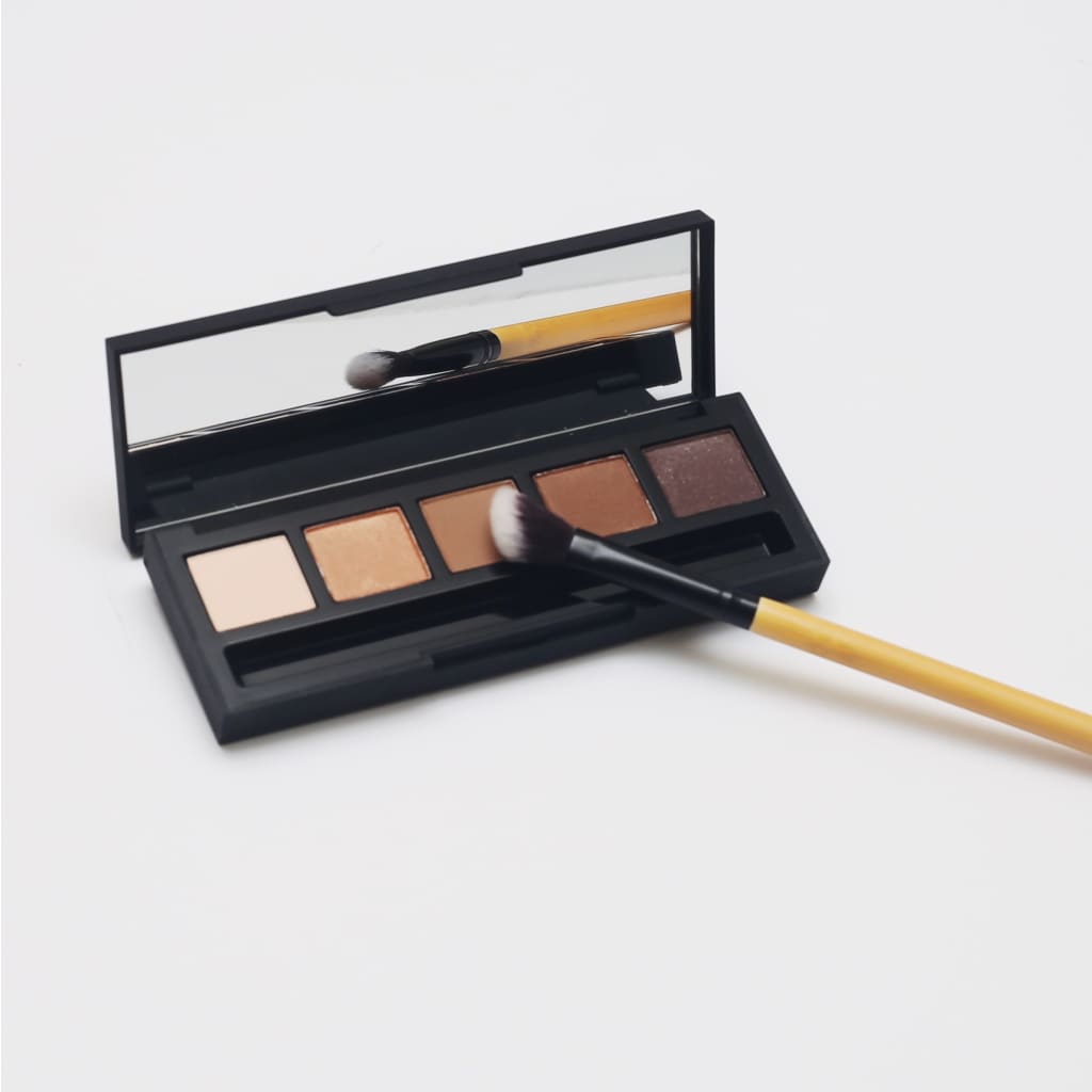 Angled Blending Bamboo Makeup Brush - Vegan, and Eco friendly-5