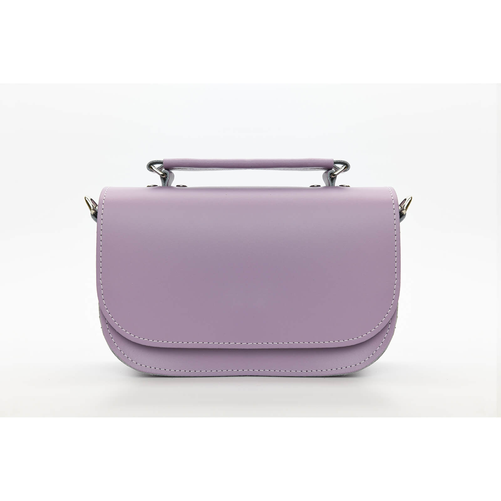 Aura Handmade Leather Bag - Pastel Violet-0