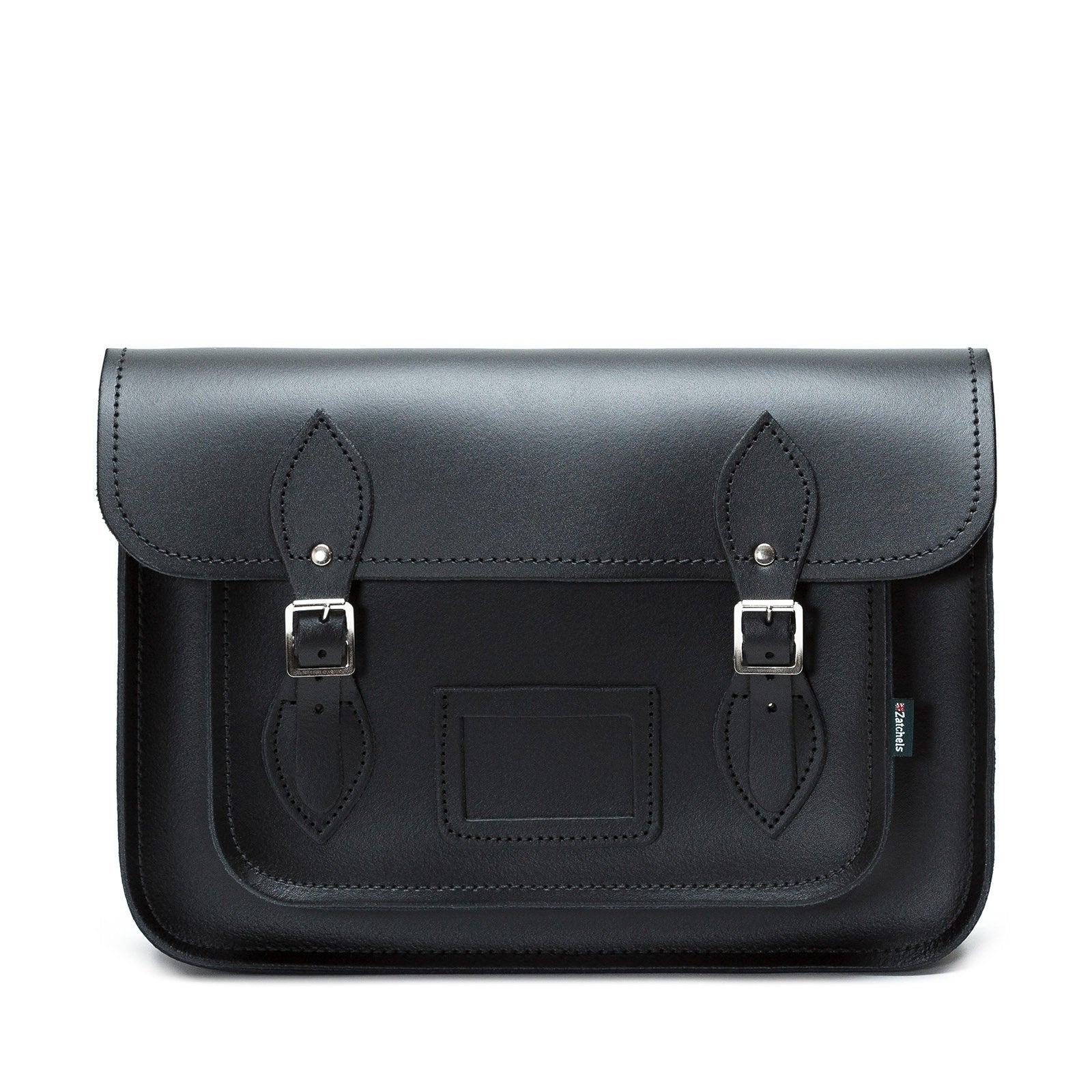 Handmade Leather Satchel - Black-0