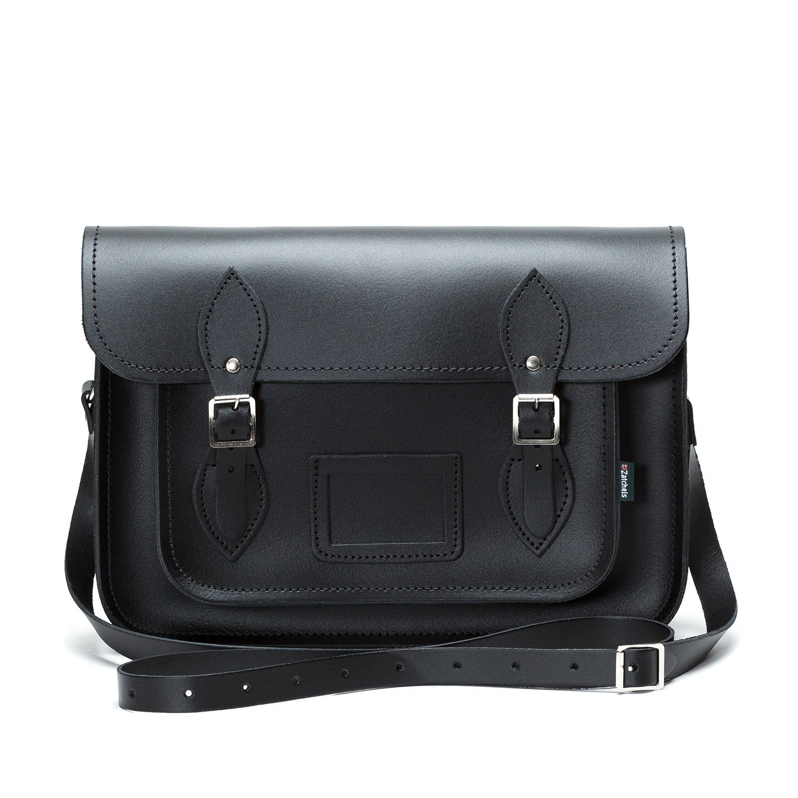 Handmade Leather Satchel - Black-1