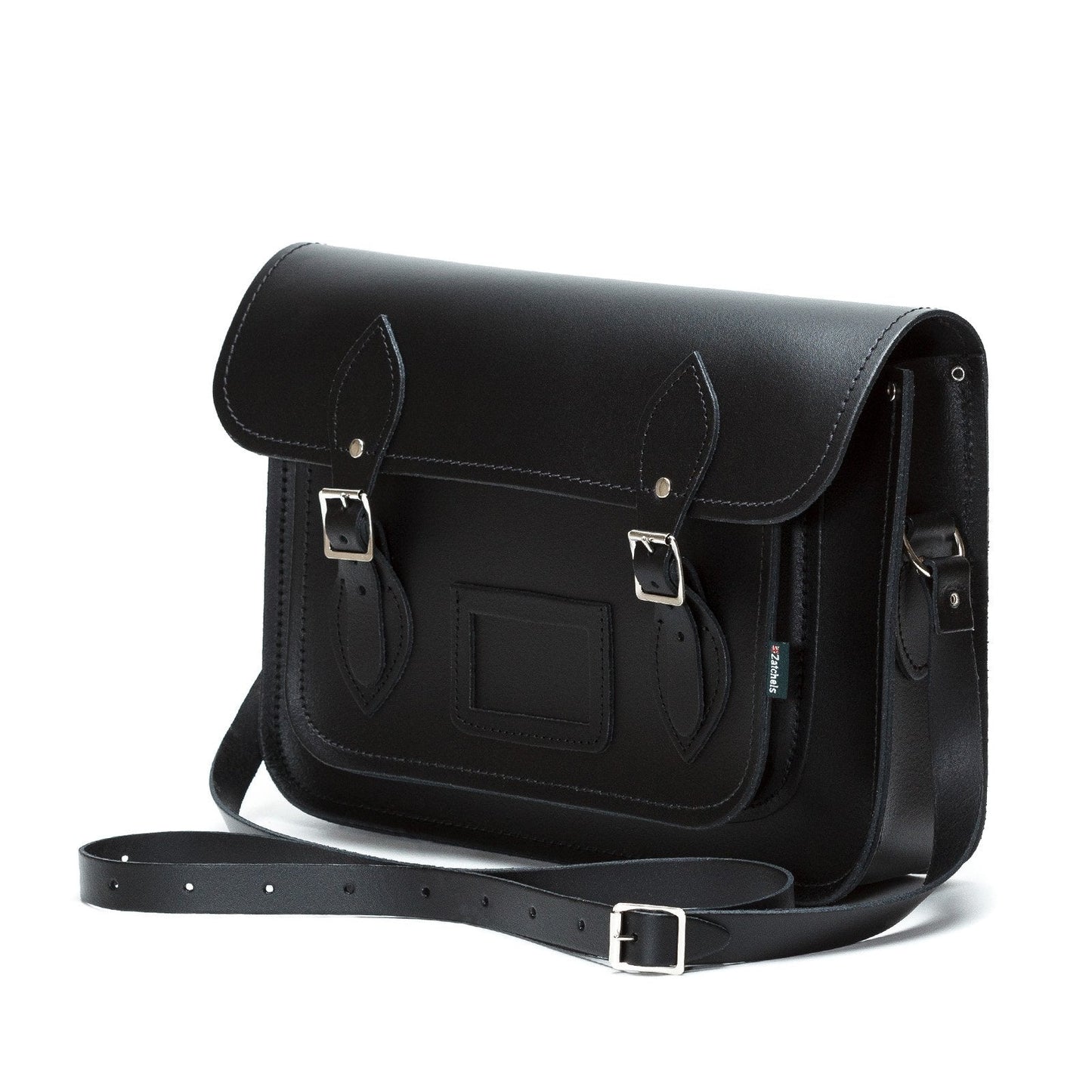 Handmade Leather Satchel - Black-2