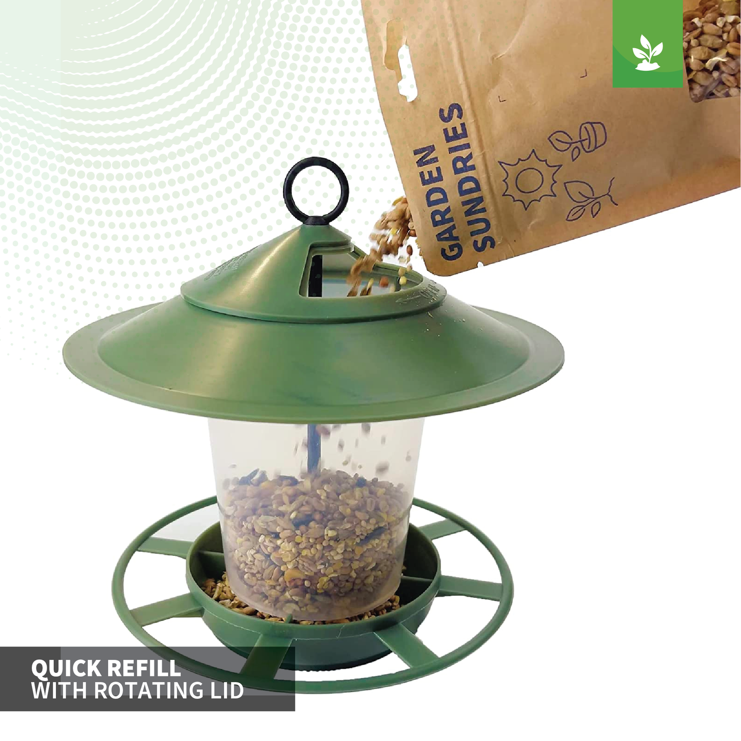 Easy Clean Lantern Bird Feeder - Prevent Disease & Protect Wildlife-3