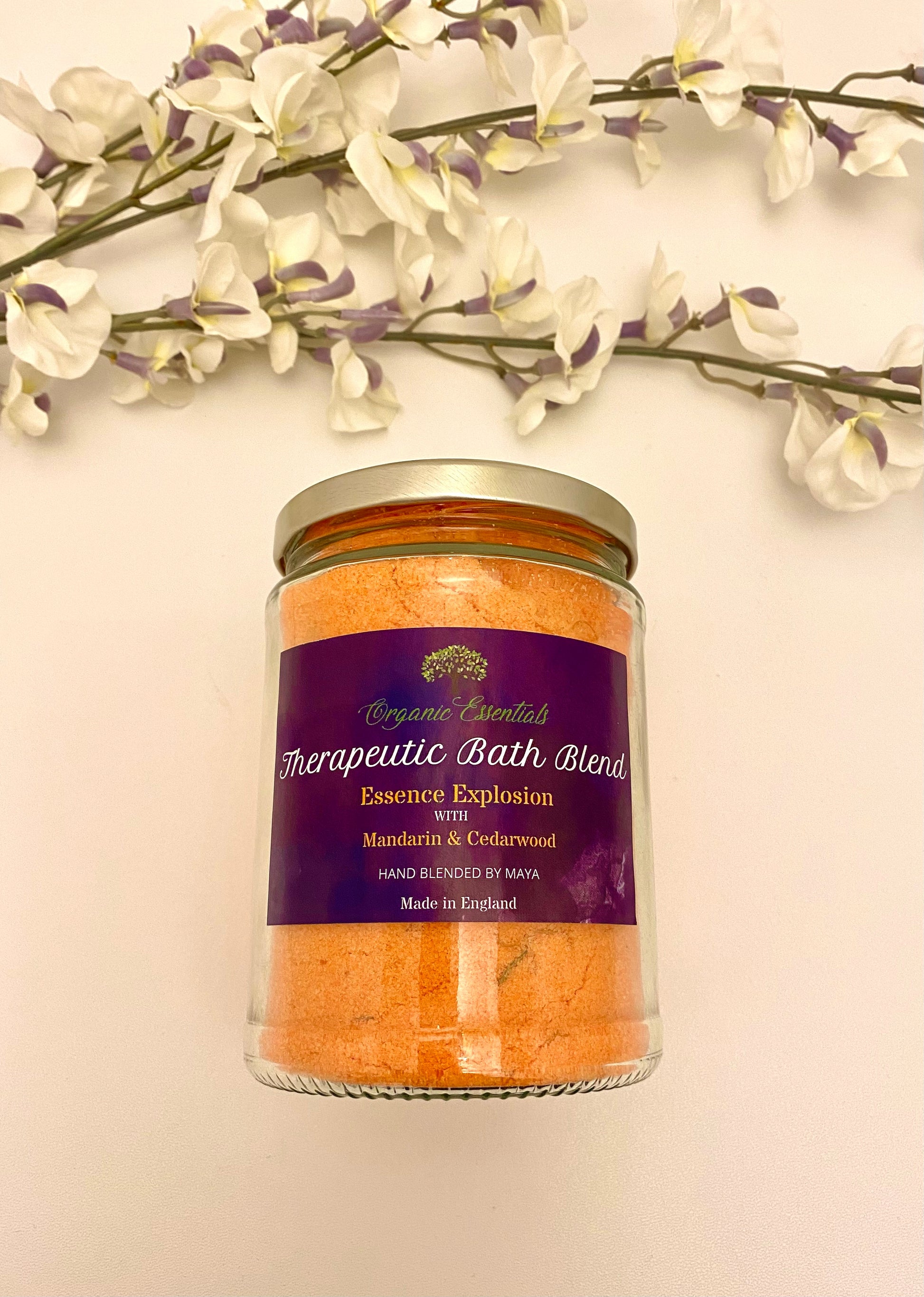 Luxury Bath Blend with Mandarin & Cedarwood Essential Oils-0