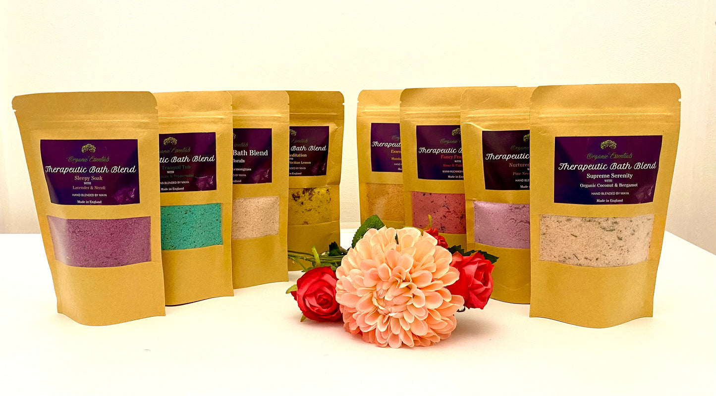 Ylang Ylang & Lemongrass Luxury Natural Bath Blend in Eco-Pouch-1