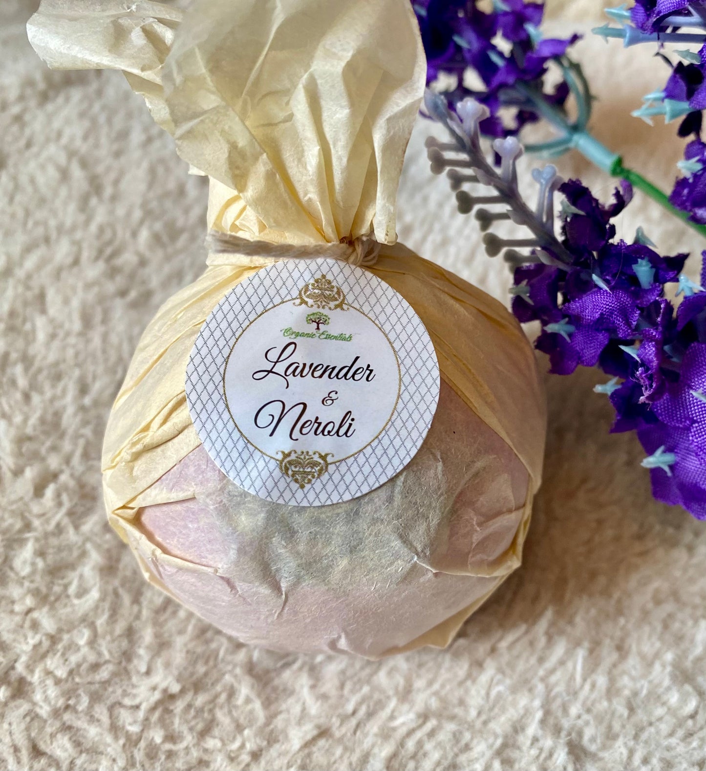 Therapeutic Bath Bomb - Lavender & Neroli Essential Oils-1