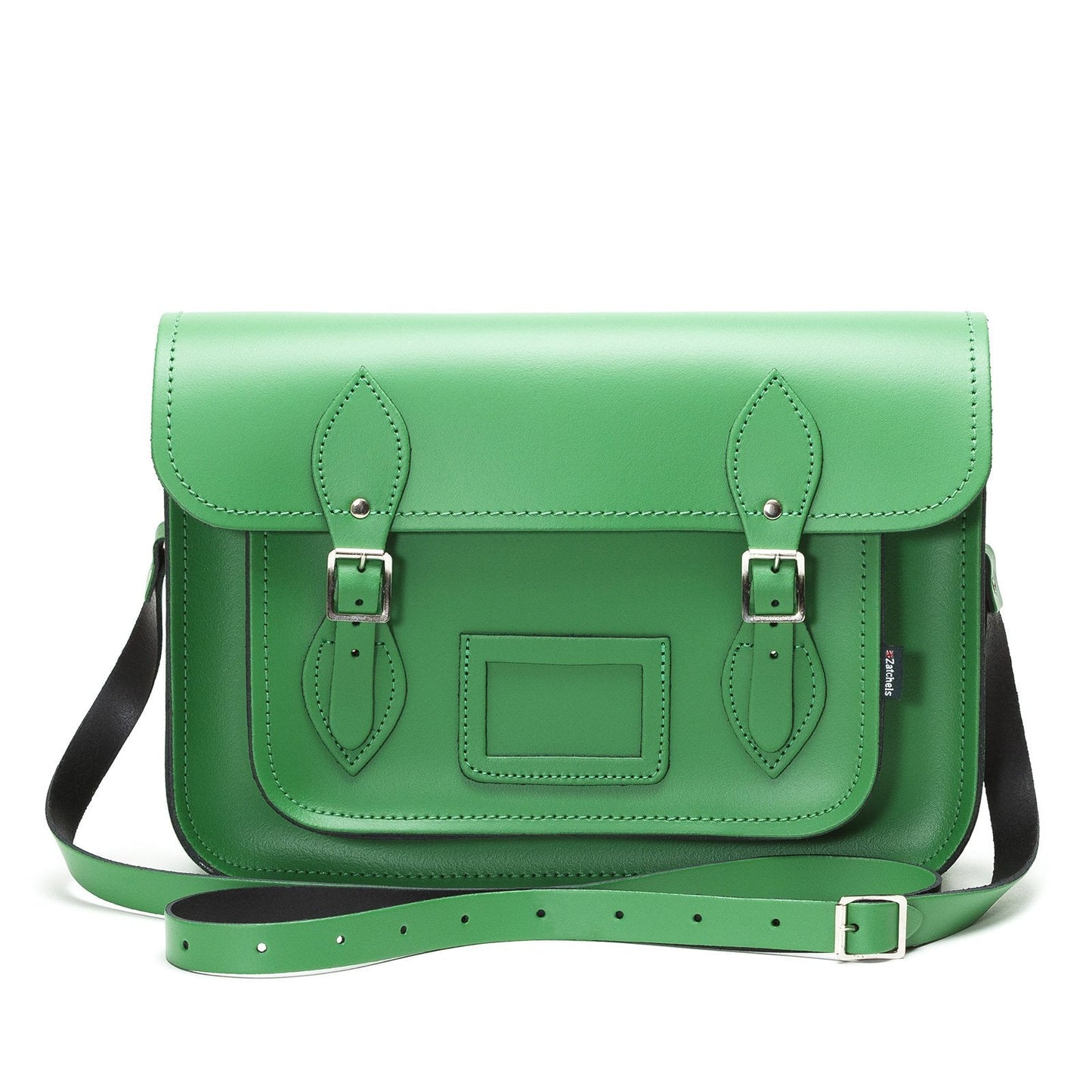 Handmade Leather Satchel - Green-1