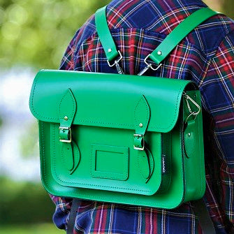 Handmade Leather Satchel - Green-4