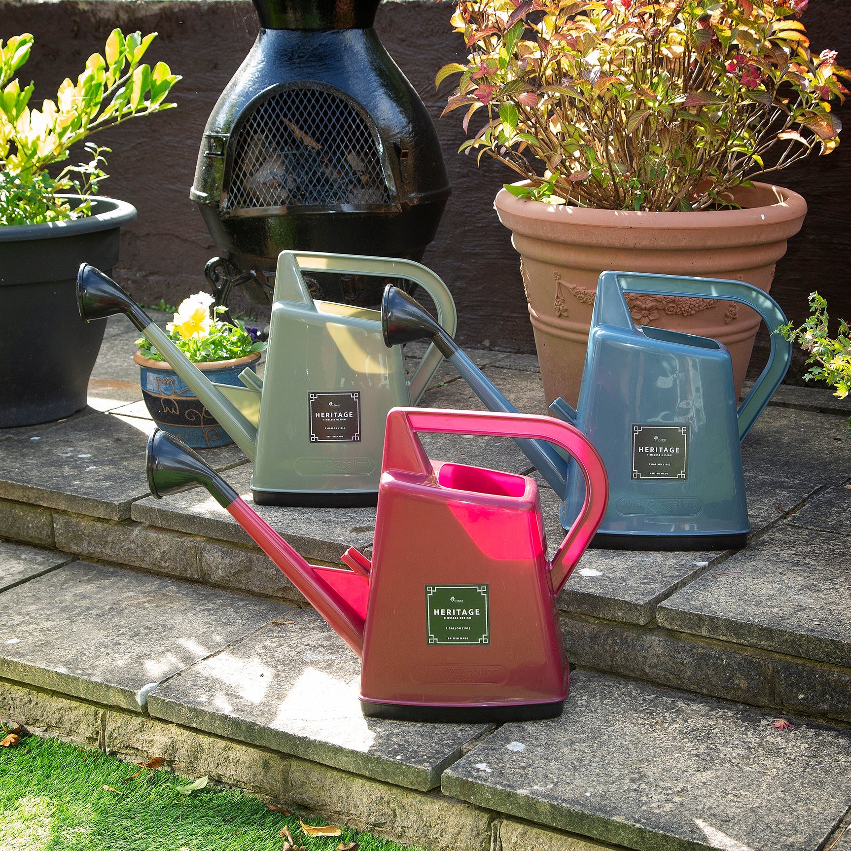 Heritage Watering Can with Rose 1 Gallon (5L) / 2 Gallon (10L)-2