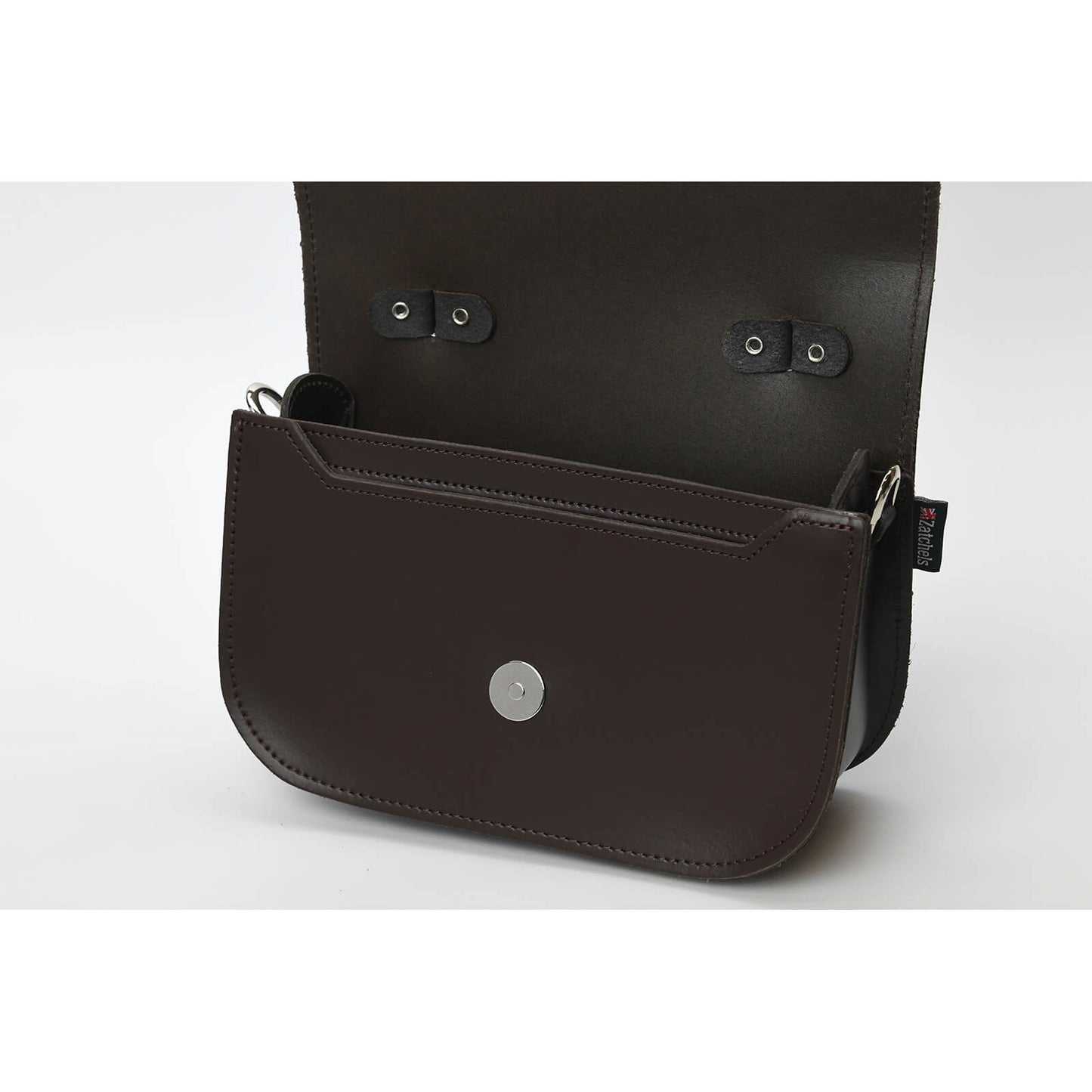 Aura Handmade Leather Bag - Dark Brown-2