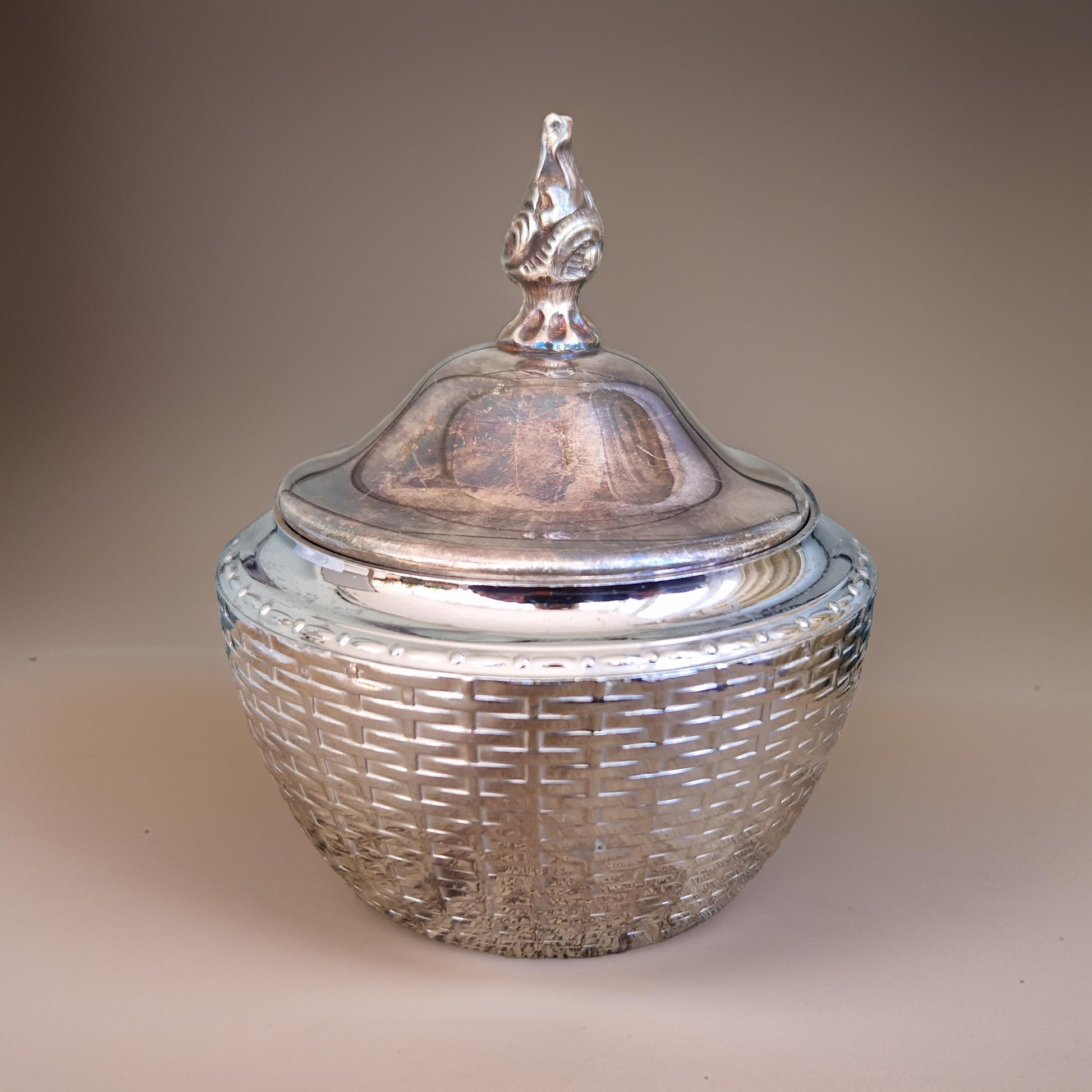 Lidded Silver Candle-0