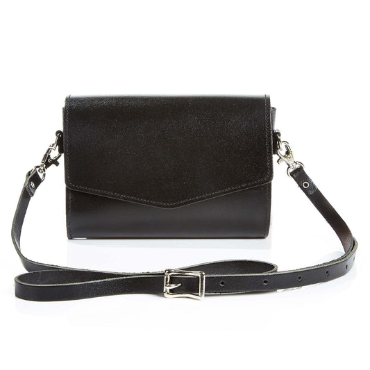 Handmade Leather Clutch Bag - Black-0